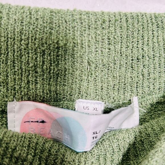 NEW Free People Drea Sweater Set 2-Piece Mint Green Oversized XL Elevated Basic - Picture 8 of 15